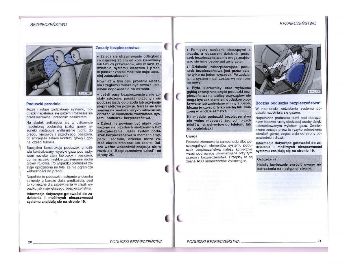 instrukcja obsługi  instrukcja obslugi VW Passat B5 / page 10