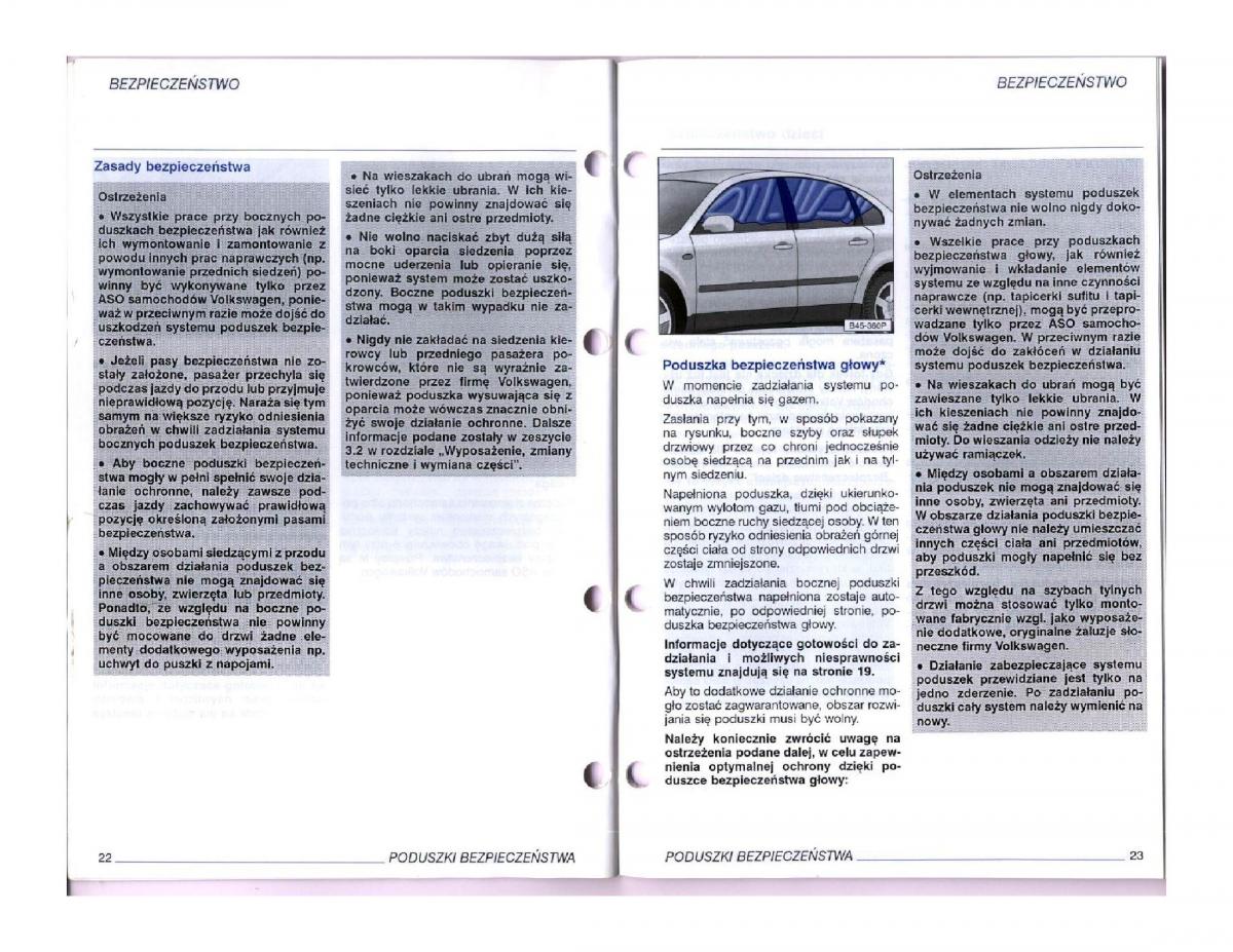 instrukcja obsługi  instrukcja obslugi VW Passat B5 / page 11