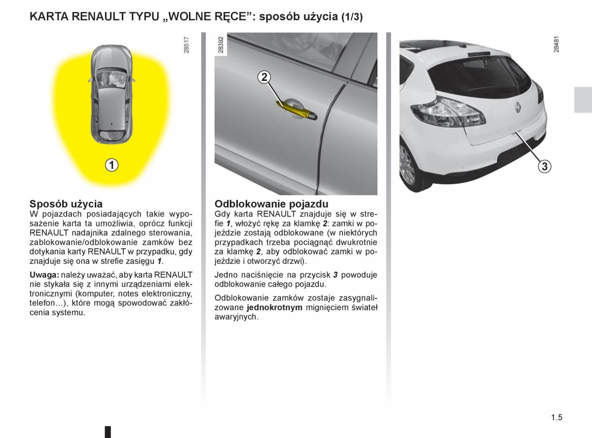 instrukcja obslugi  Renault Megane III 3 manual / page 11