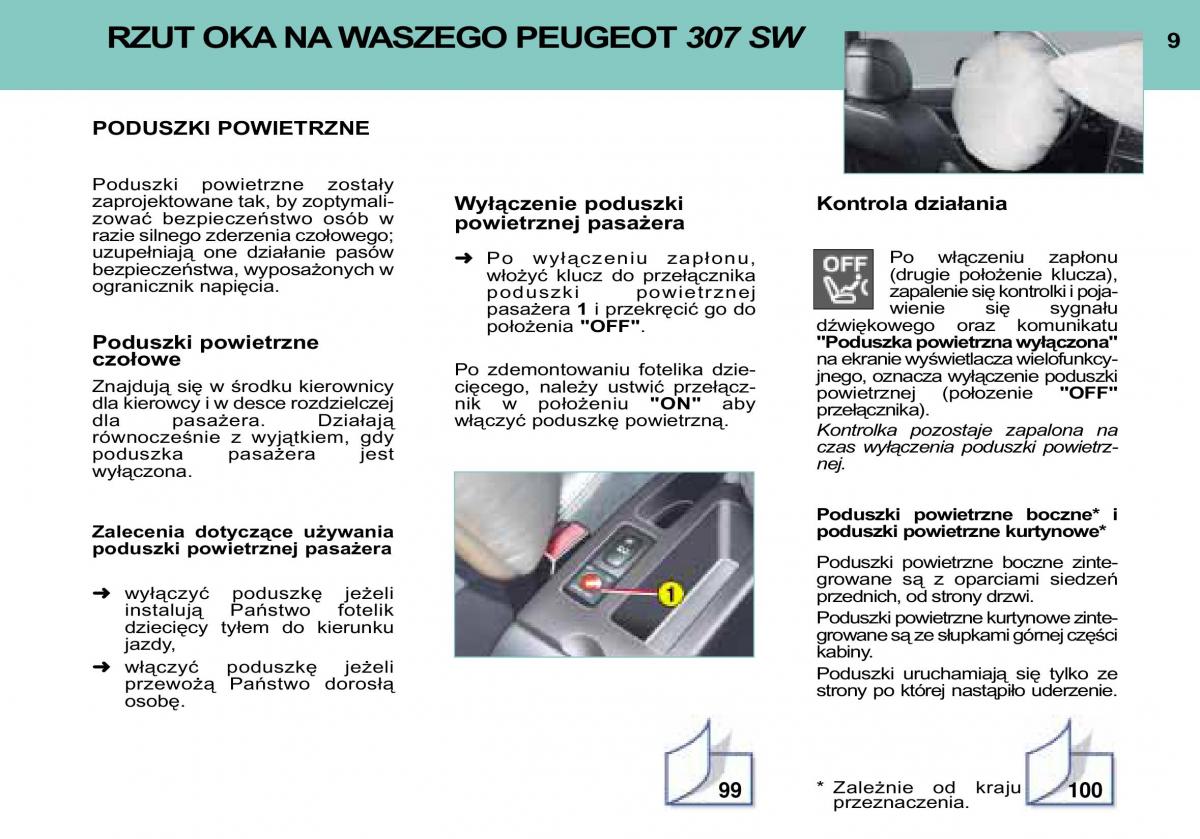 manual Peugeot 307 SW Peugeot 307 SW instrukcja / page 10