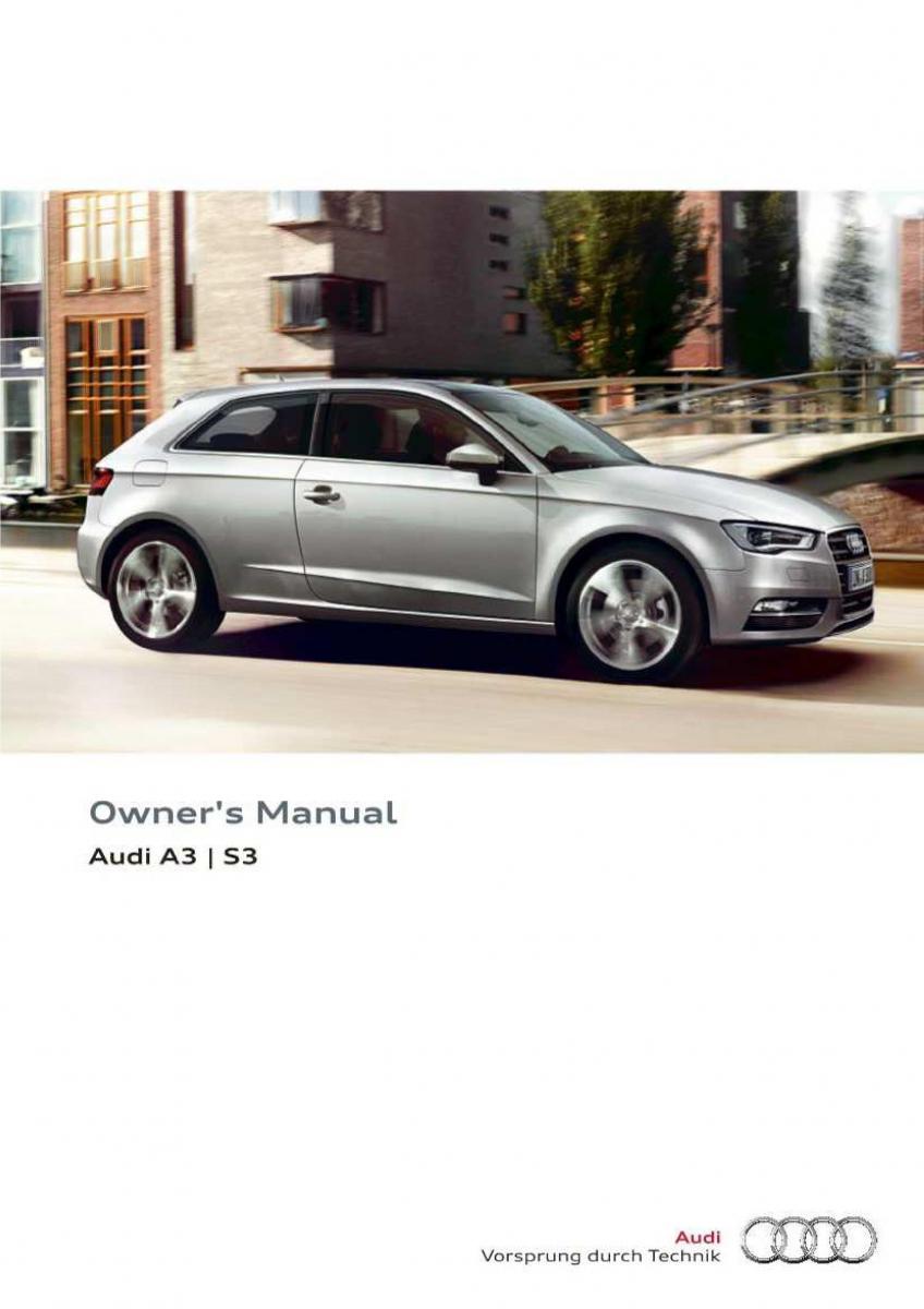 manual Audi A3 S3 Audi A3 S3 III owners manual / page 1