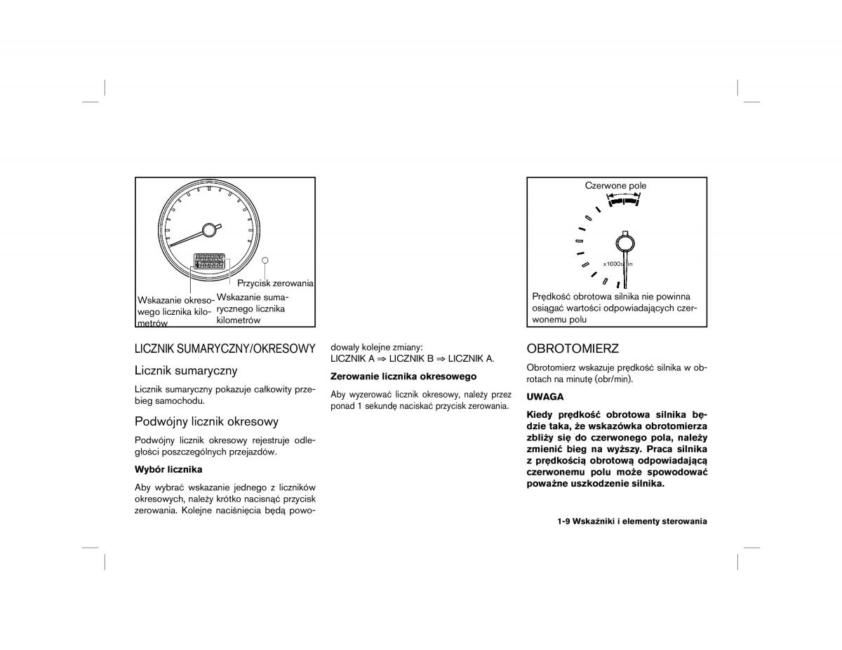 Nissan Almera Tino instrukcja obslugi / page 9