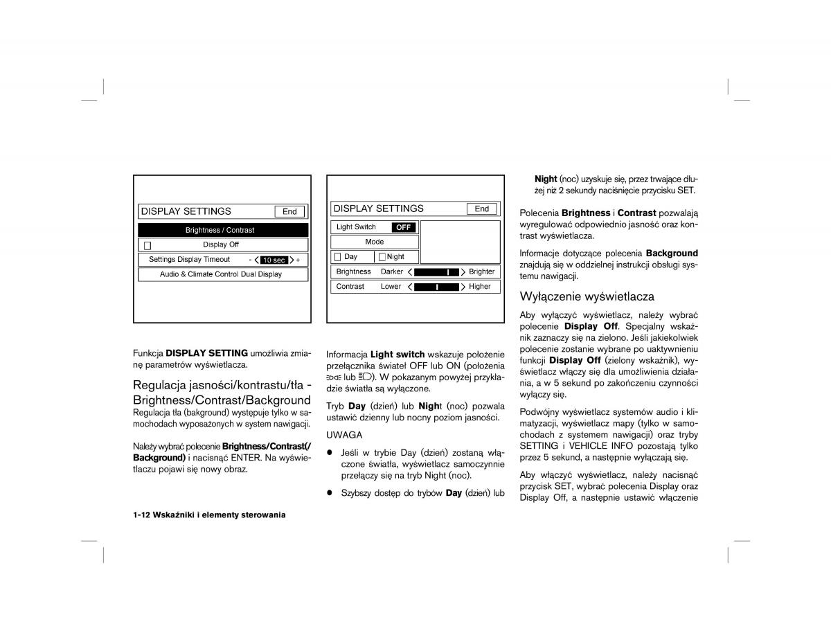 Nissan Almera Tino instrukcja obslugi / page 12