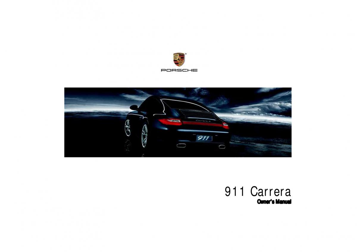 Porsche Carrera 911 997 owners manual / page 1