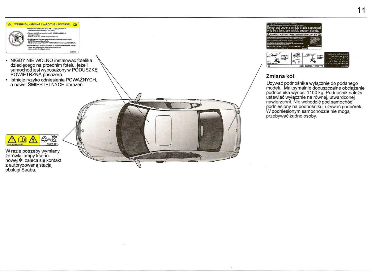 manual Saab 9 3 Saab 9 3 II 2 YS3F instrukcja / page 13