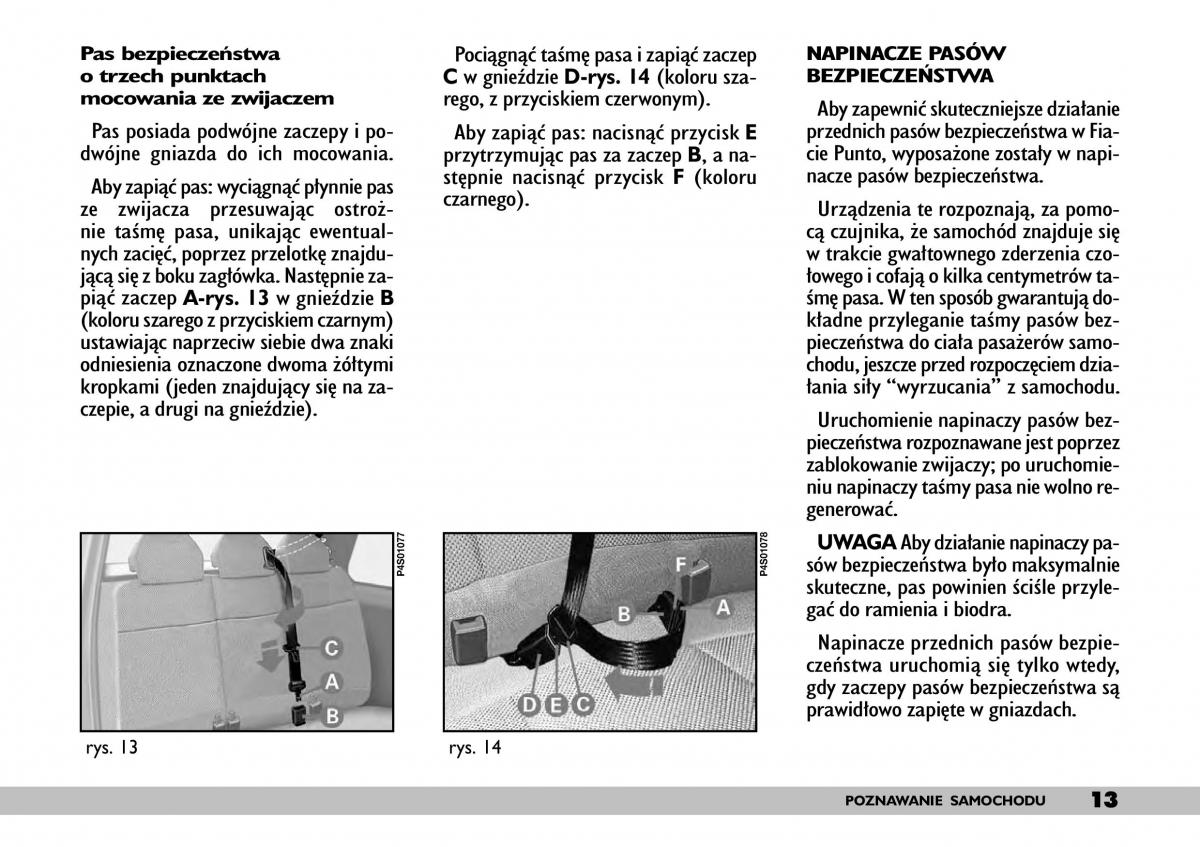 manual Fiat Punto Fiat Punto II 2 instrukcja / page 17
