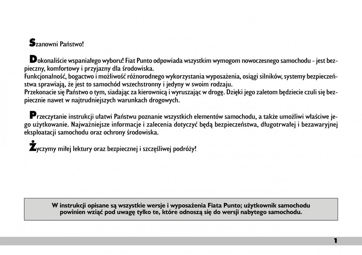 manual Fiat Punto Fiat Punto II 2 instrukcja / page 5