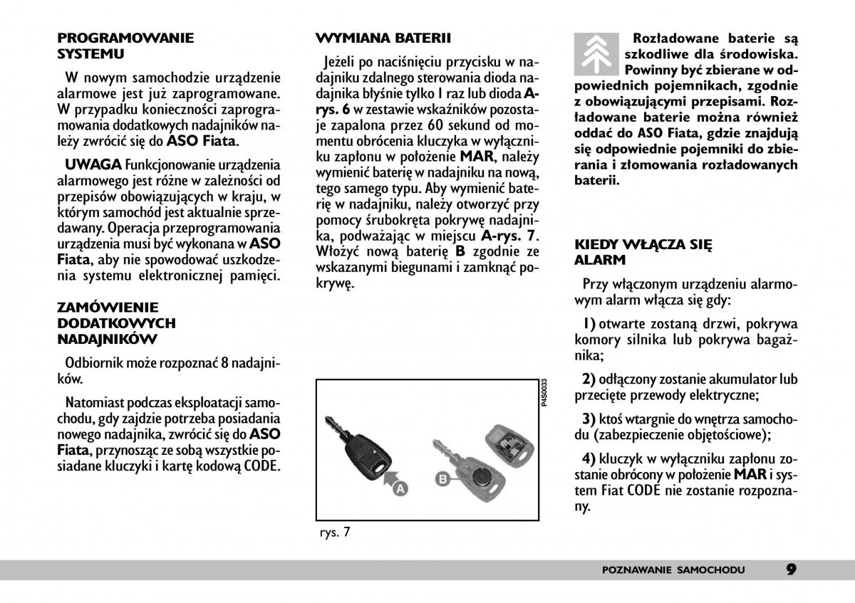 manual Fiat Punto Fiat Punto II 2 instrukcja / page 13