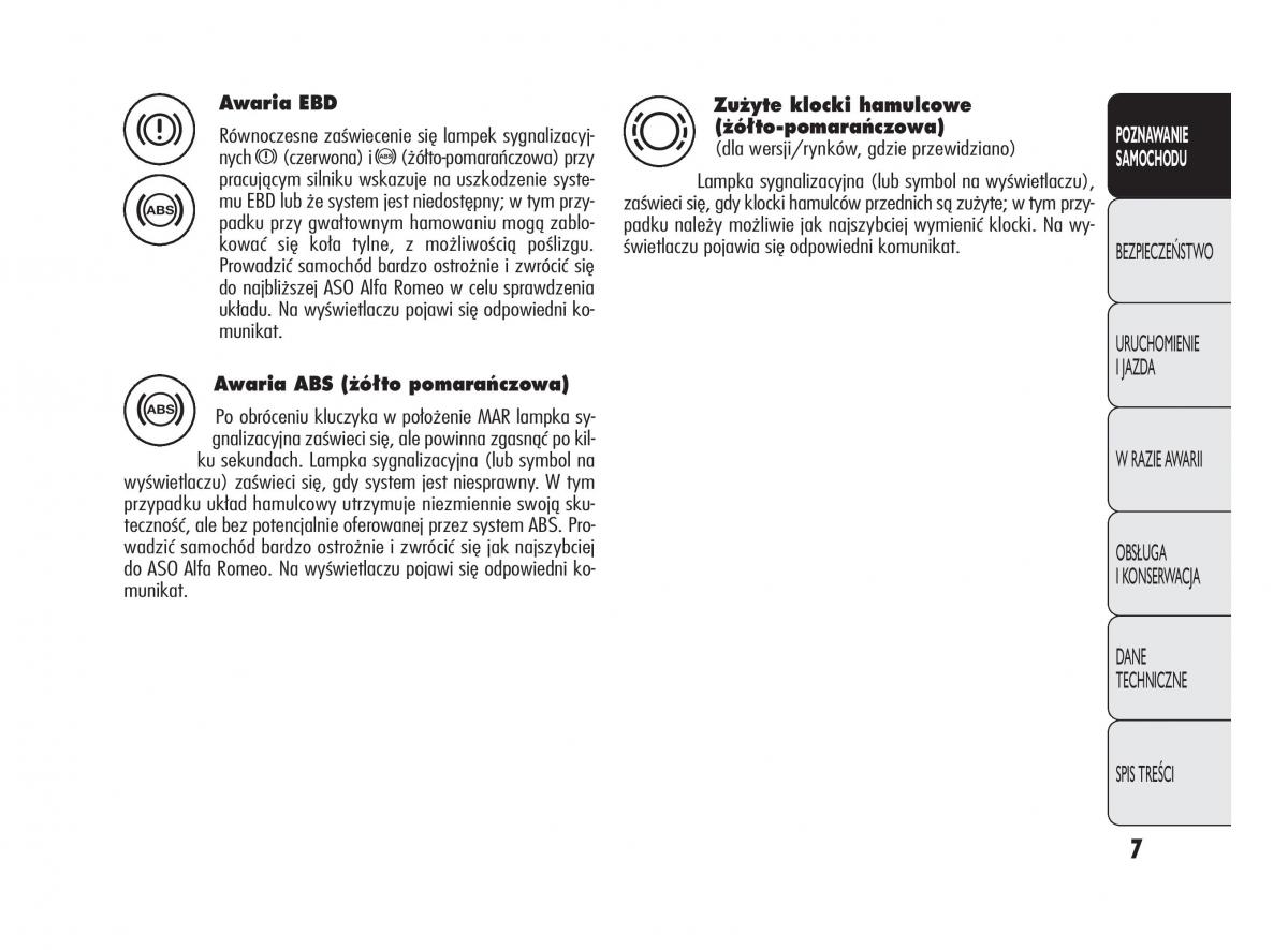 manual Alfa Romeo Giulietta Alfa Romeo Giulietta instrukcja / page 11