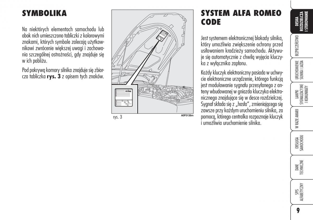 manual Alfa Romeo Brera Alfa Romeo Brera Spider instrukcja / page 11