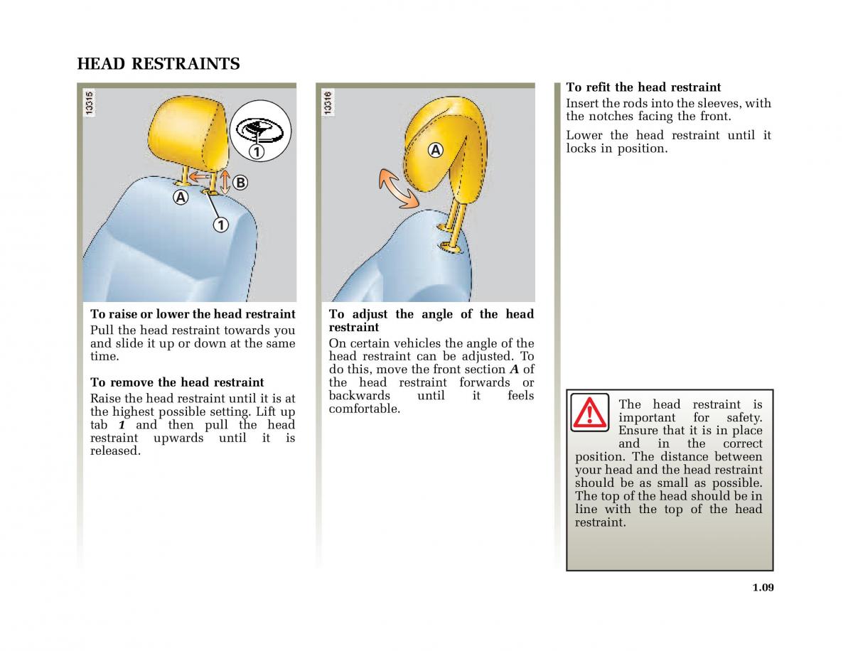 instrukcja obsługi  Renault Megane I 1 phase II owners manual / page 14