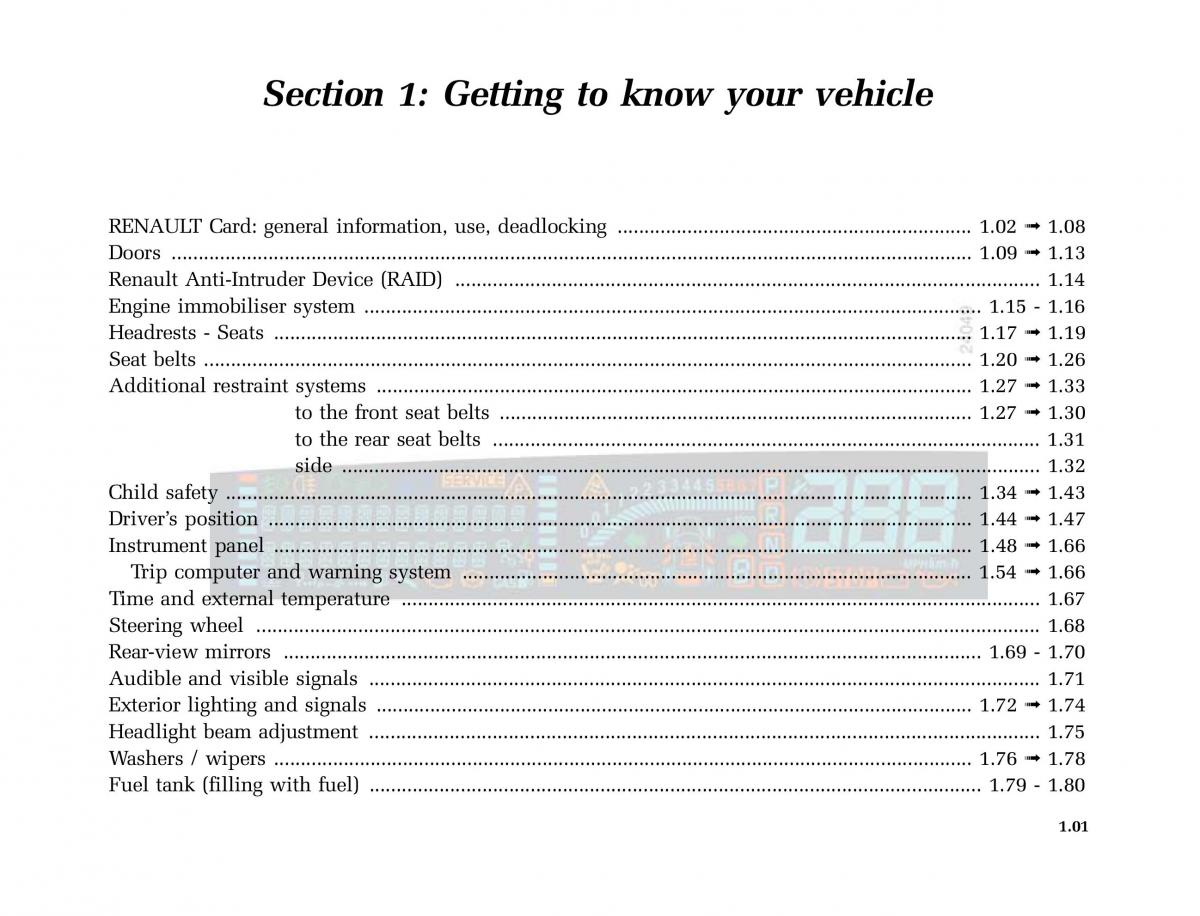 instrukcja Renault Scenic Renault Scenic II 2 owners manual / page 12