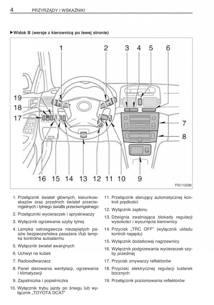 manual Toyota Avensis Toyota Avensis II 2 instrukcja / page 11