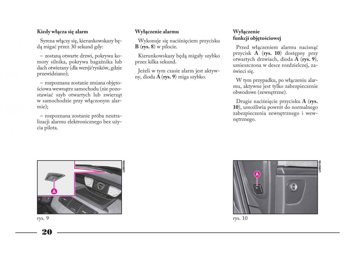 instrukcja obslugi  Lancia Phedra instrukcja / page 21