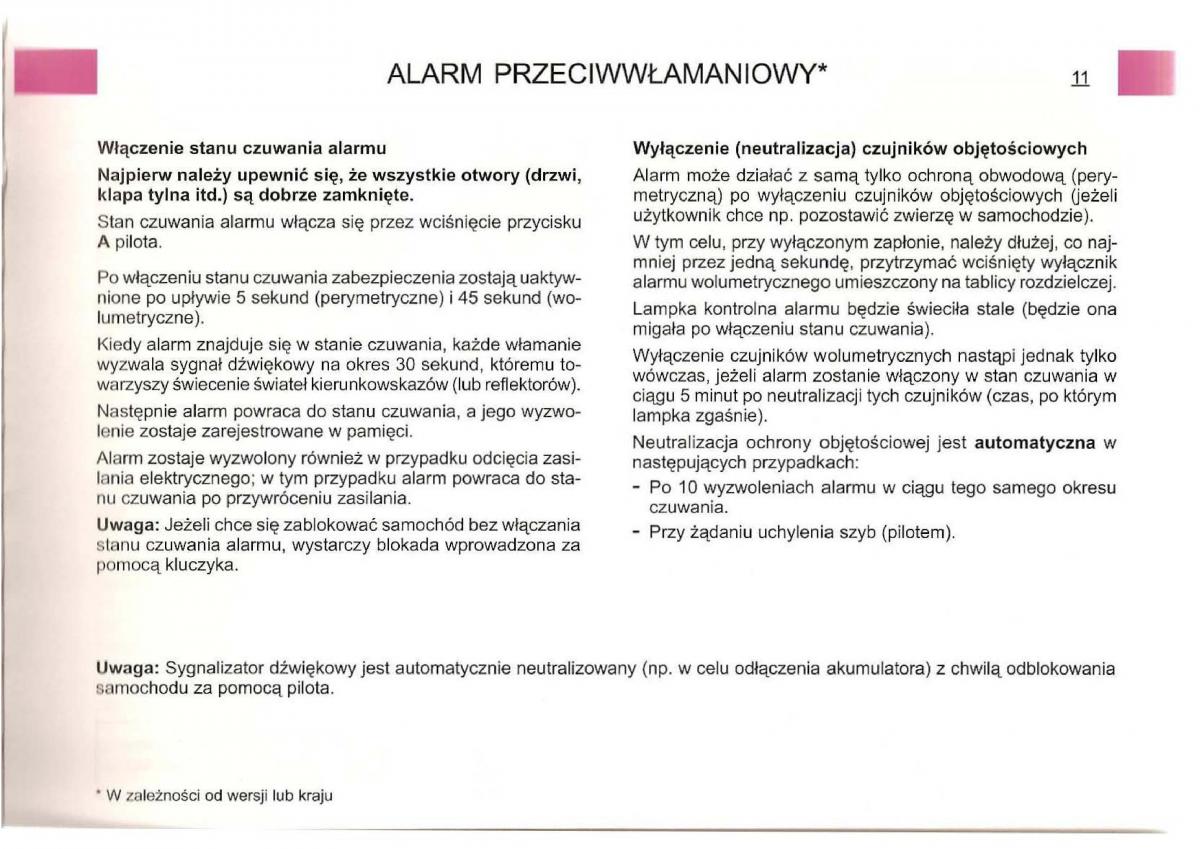manual Citroen C5 Citroen C5 I 1 instrukcja / page 11