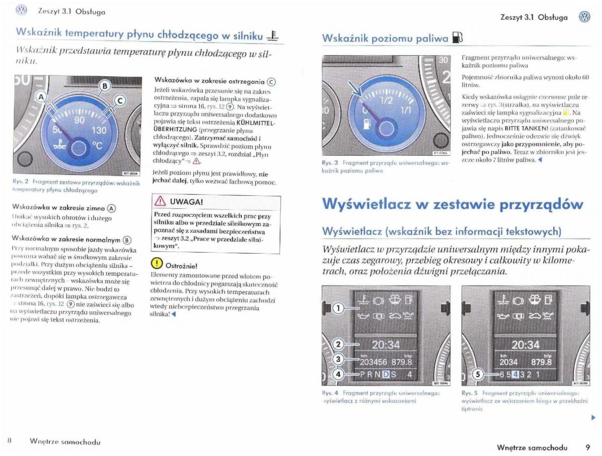 instrukcja obsługi  VW Touran I 1 instrukcja / page 6