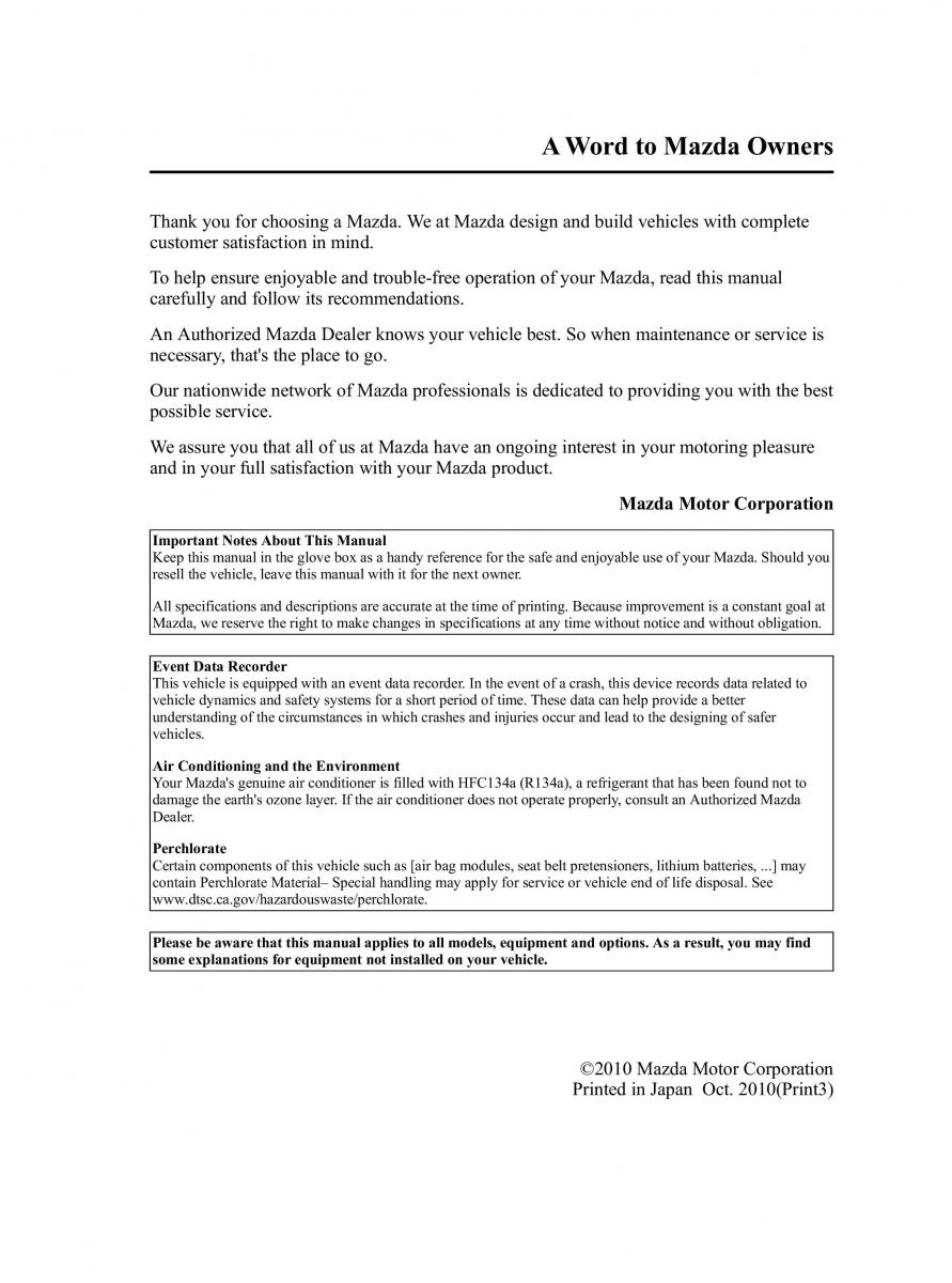 Mazda 2 III Demio owners manual / page 3