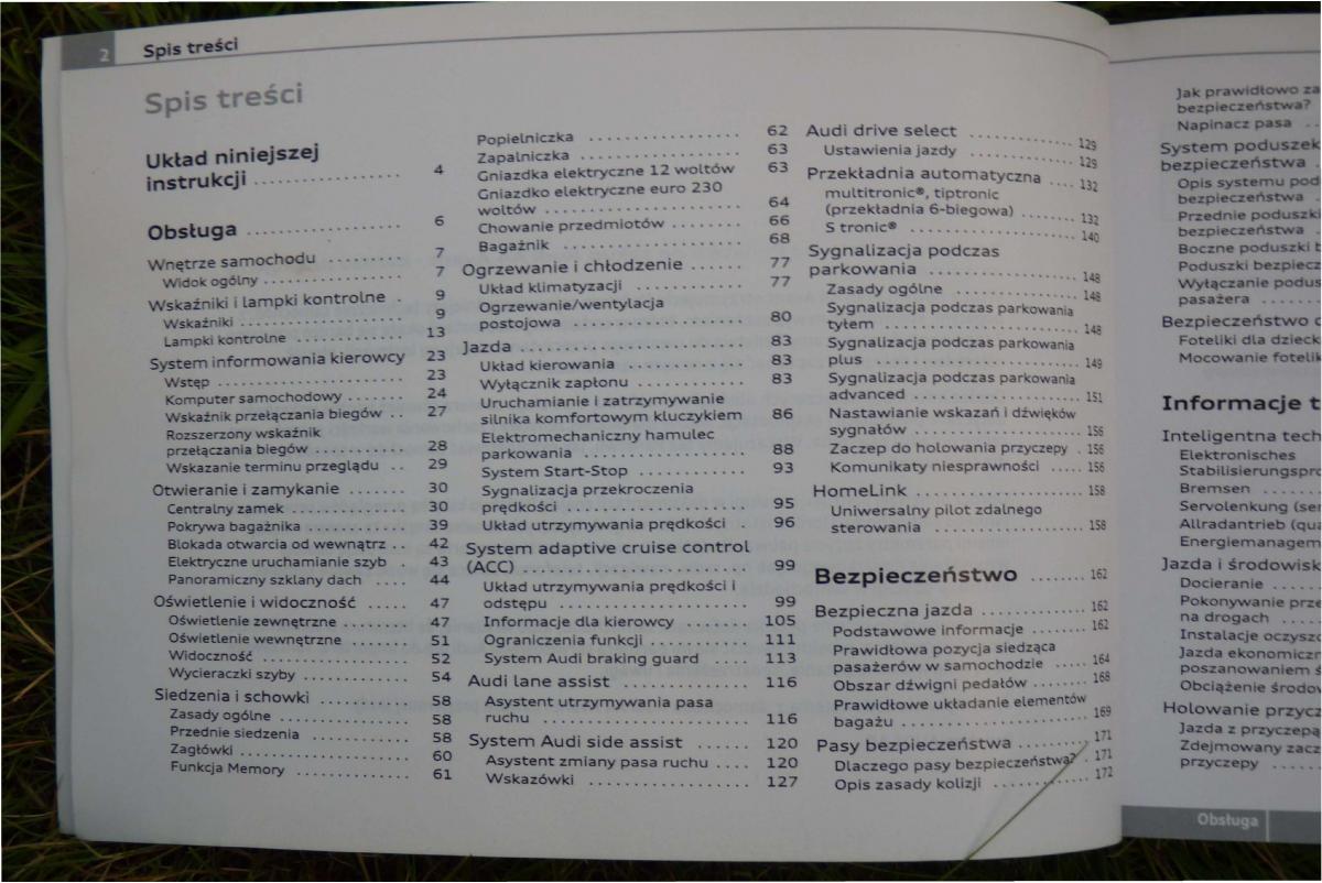 instrukcja obsługi Audi A4 B8 Audi A4 B8 instrukcja / page 4