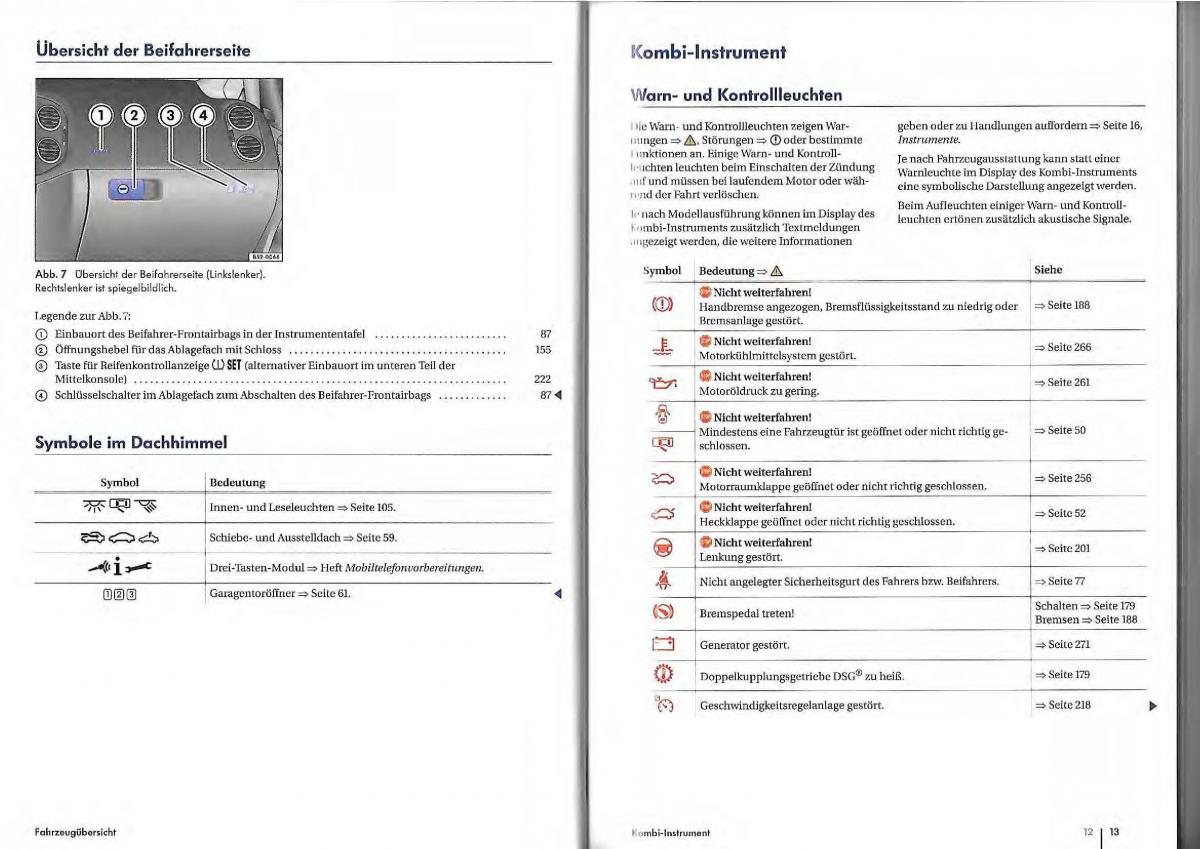 VW Golf Plus owners manual Handbuch / page 4