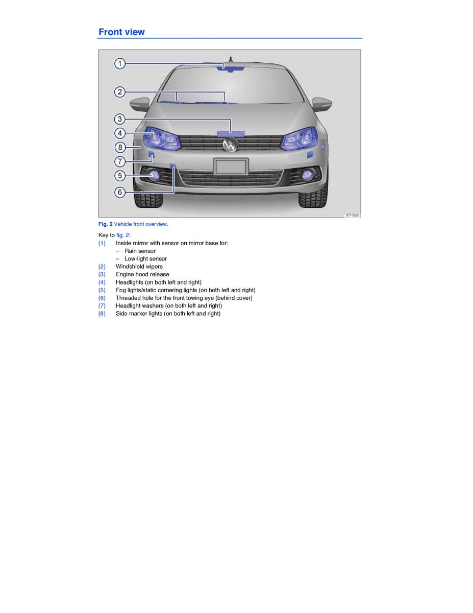 manual VW EOS VW EOS FL owners manual / page 2