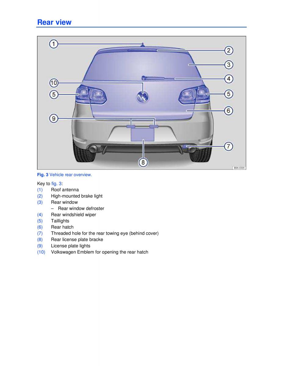 VW Golf VI 6 GTI owners manual / page 3