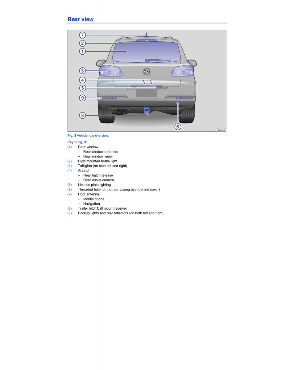 VW Tiguan owners manual / page 3