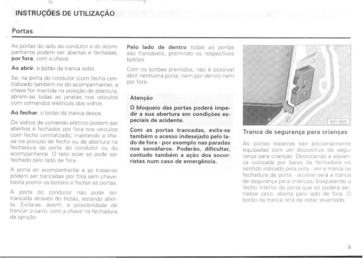 VW Passat B4 manual do usuario / page 11