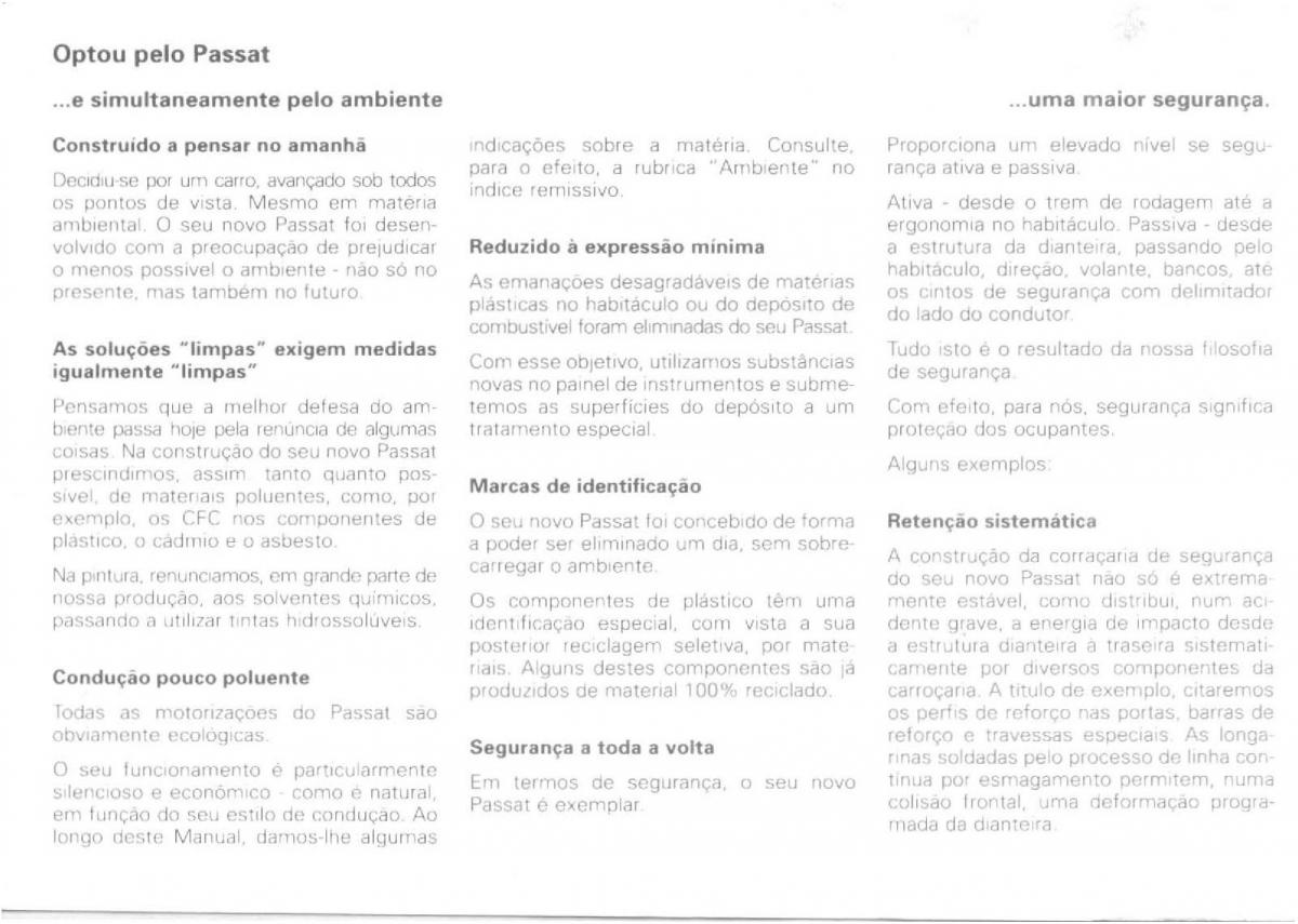 VW Passat B4 manual do usuario / page 2