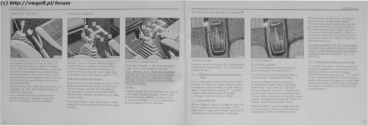 VW Golf II 2 MK2 instrukcja obslugi / page 11