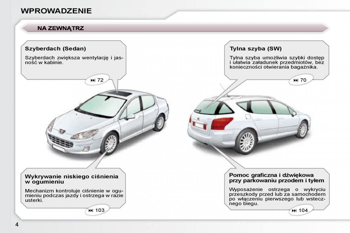 manual Peugeot 407 Peugeot 407 instrukcja / page 1