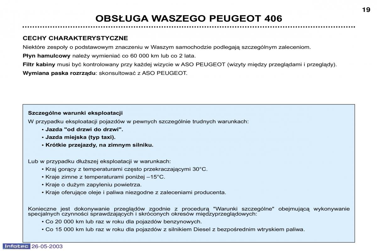 manual Peugeot 406 Peugeot 406 instrukcja / page 10