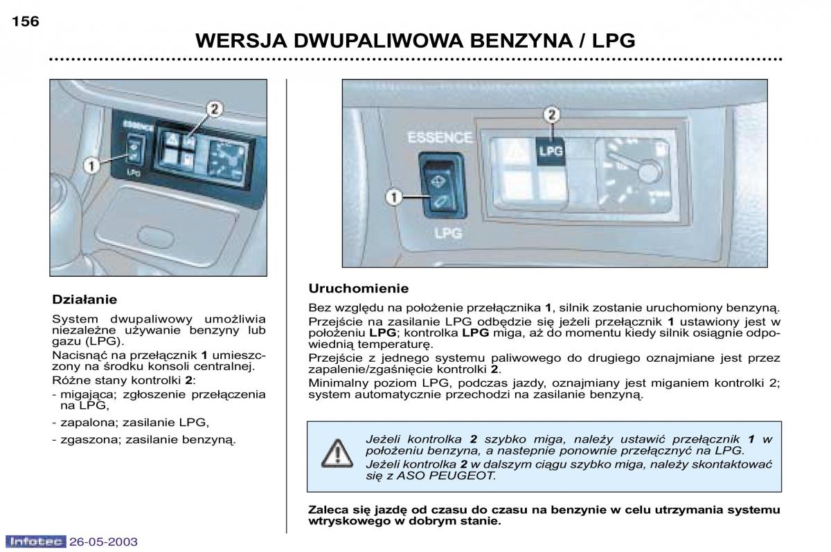 manual Peugeot 406 Peugeot 406 instrukcja / page 151