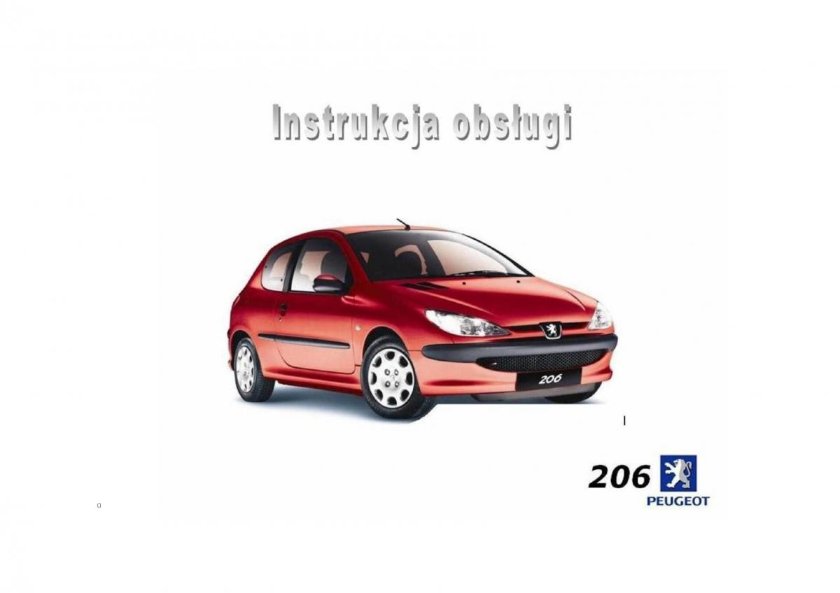 Peugeot 206 instrukcja obslugi / page 1