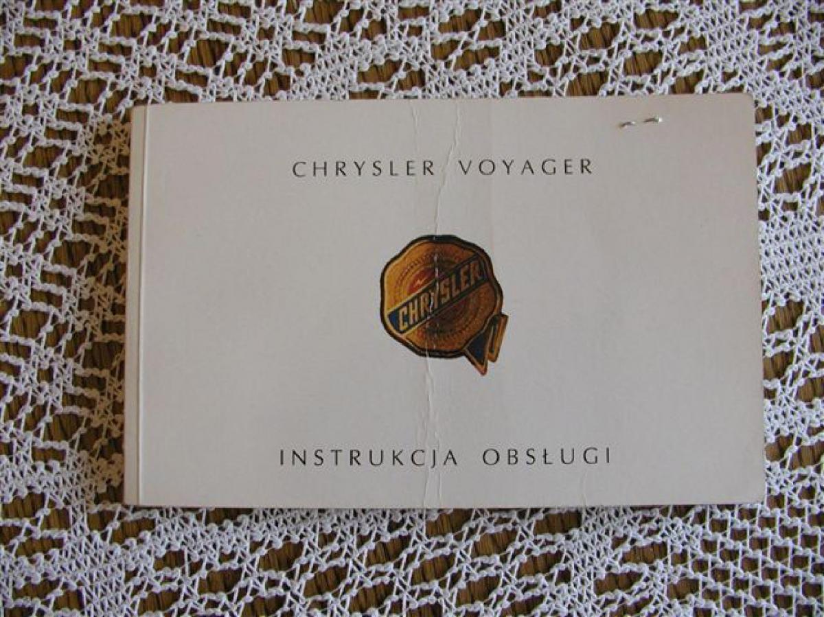 manual Chrysler Voyager Chrysler Voyager Caravan III 3 instrukcja / page 1
