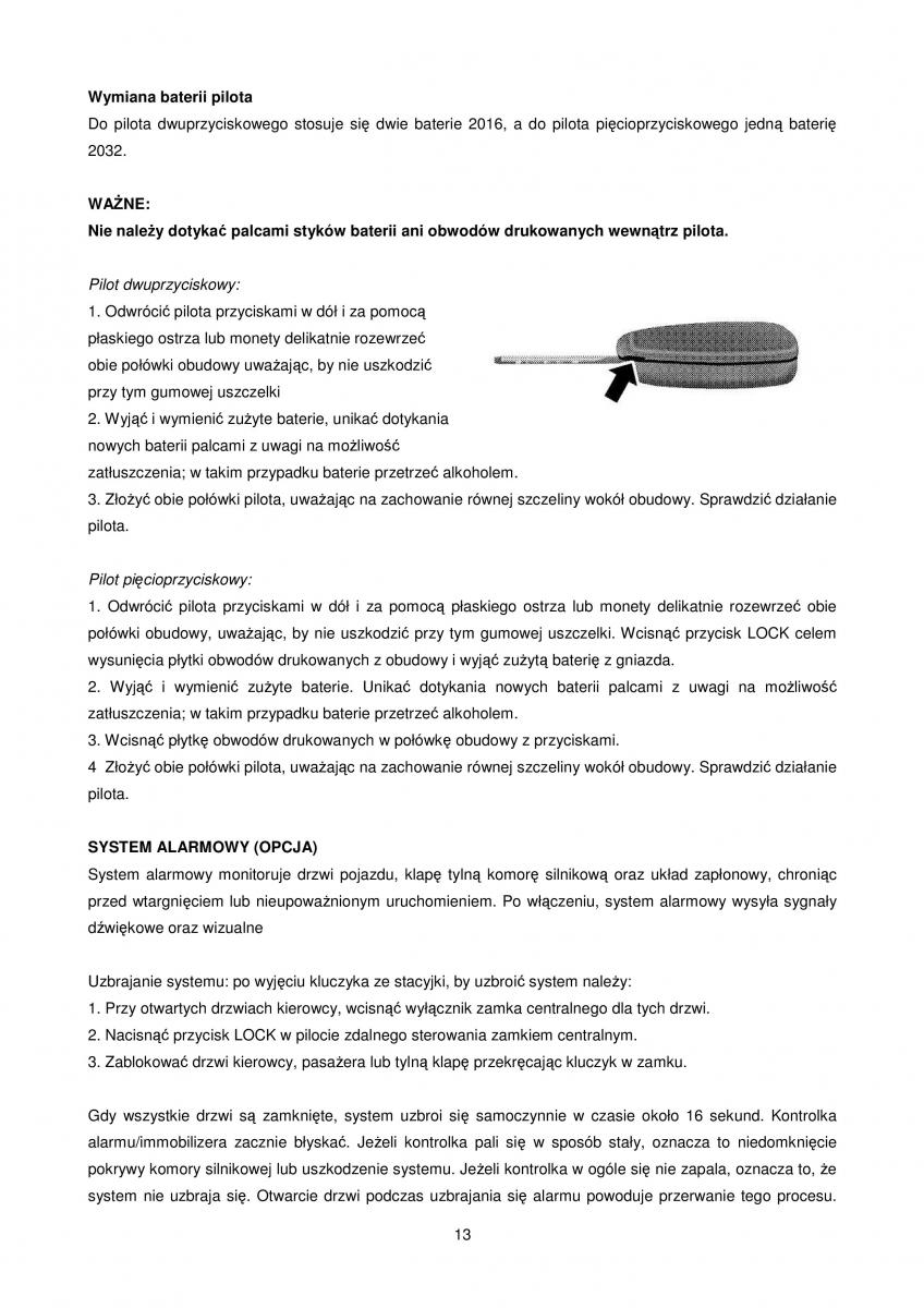 manual Chrysler Voyager Chrysler Voyager Caravan IV 4 instrukcja / page 13