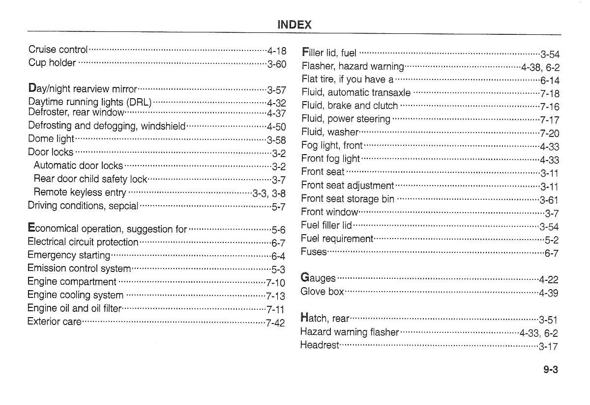 Kia Carnival Sedona I 1 owners manual / page 214