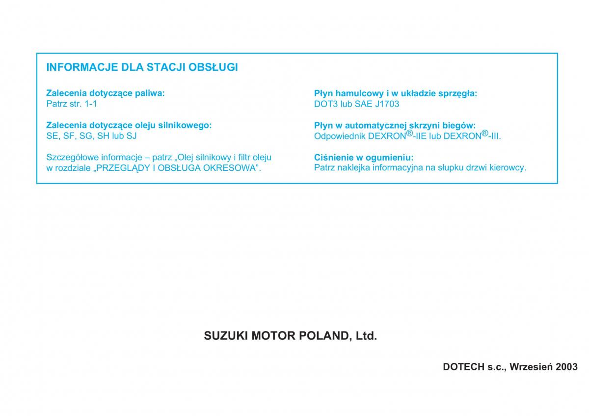 instrukcja obsługi Suzuki Grand Vitara Suzuki Grand Vitara I 1 instrukcja / page 232