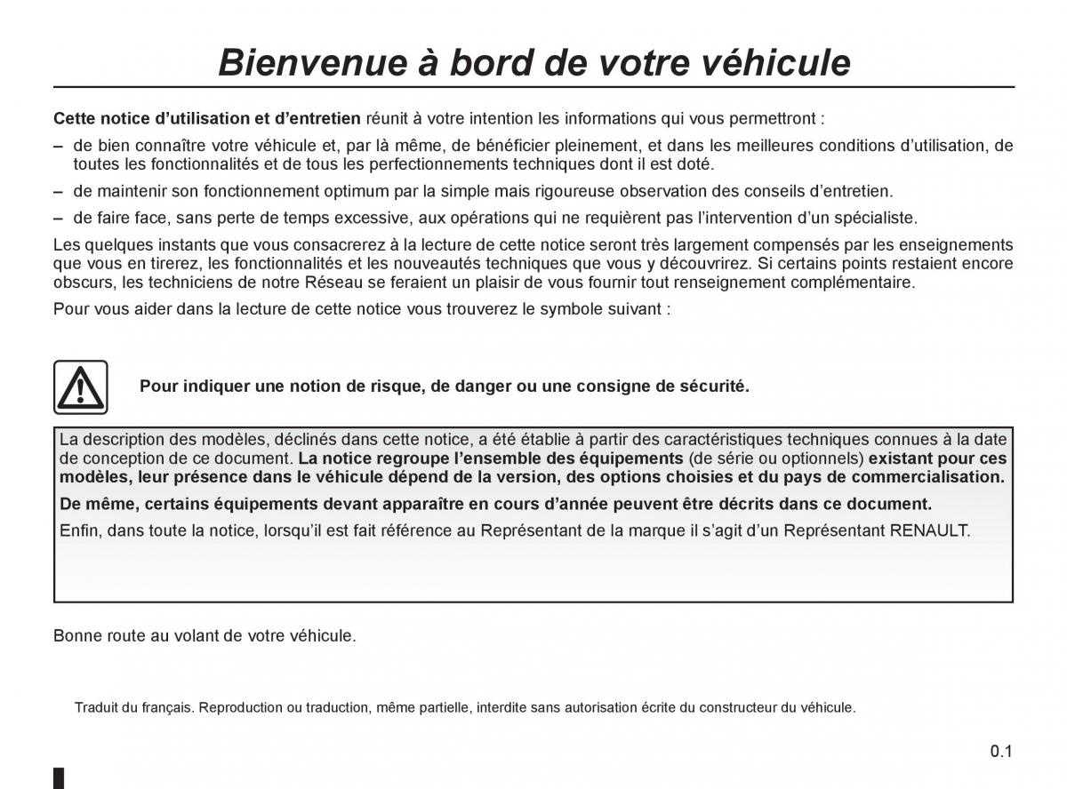 Renault Koleos manuel du proprietaire / page 3