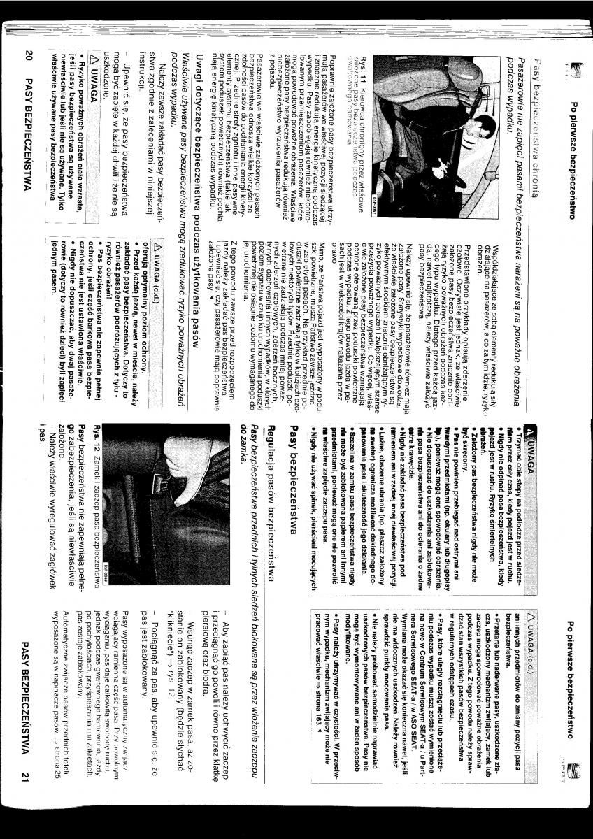 manual Seat Altea Seat Altea instrukcja / page 11