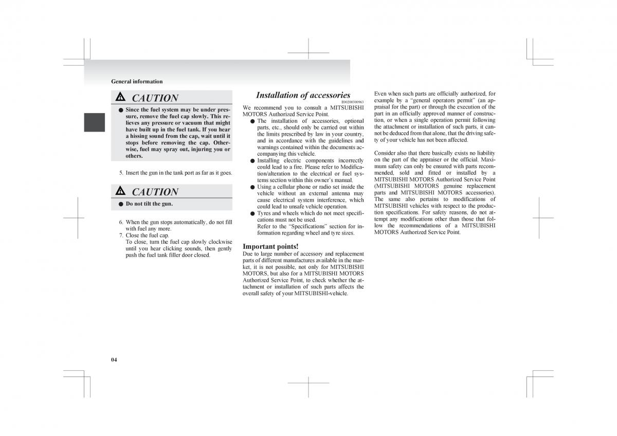 manual  Mitsubishi ASX owners manual / page 18