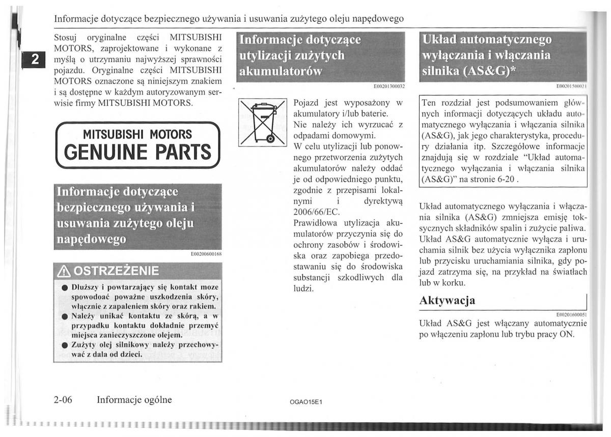 manual Mitsubishi ASX Mitsubishi ASX instrukcja / page 21