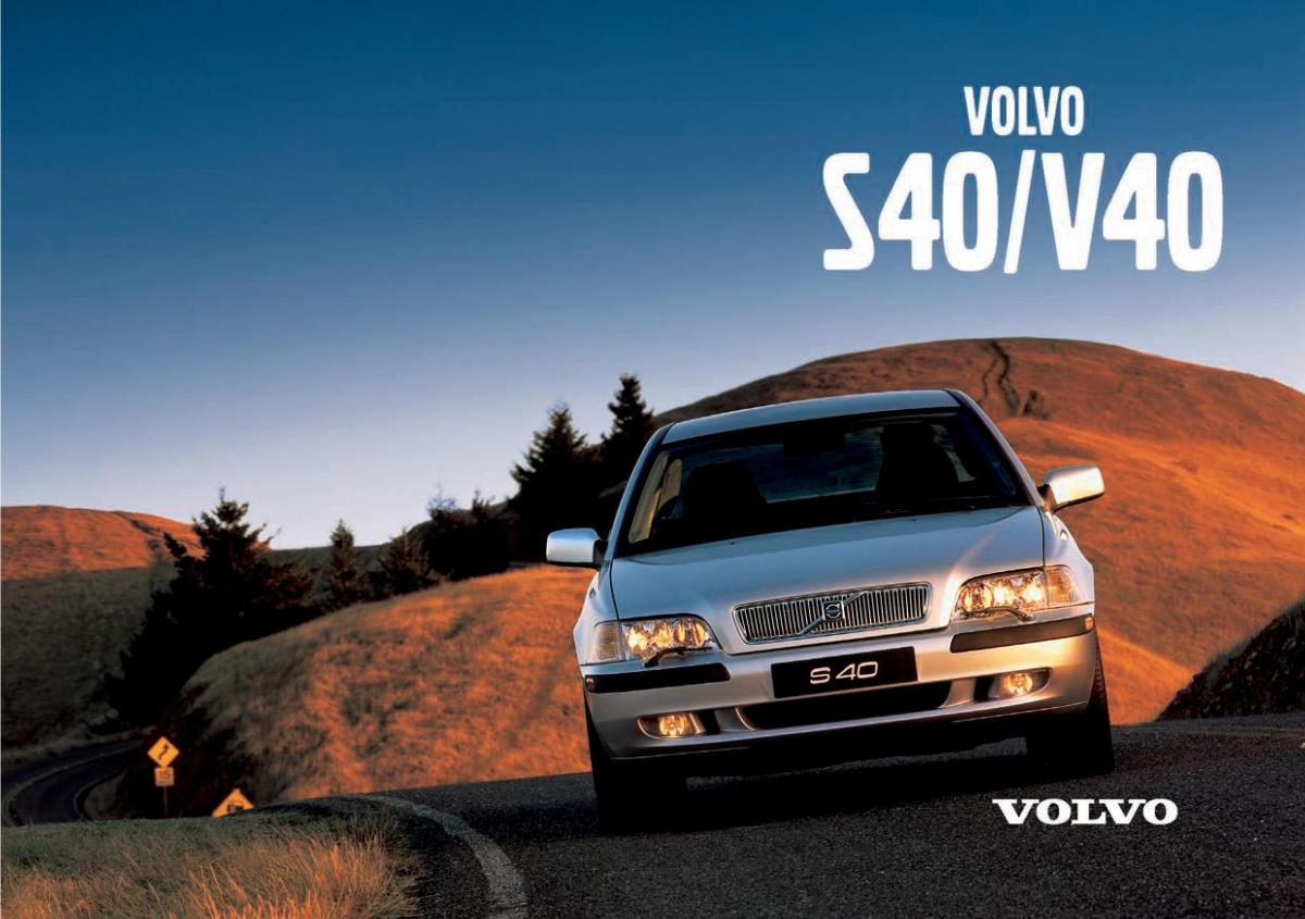 instrukcja obsługi Volvo V40 Volvo V40 instrukcja obslugi / page 1