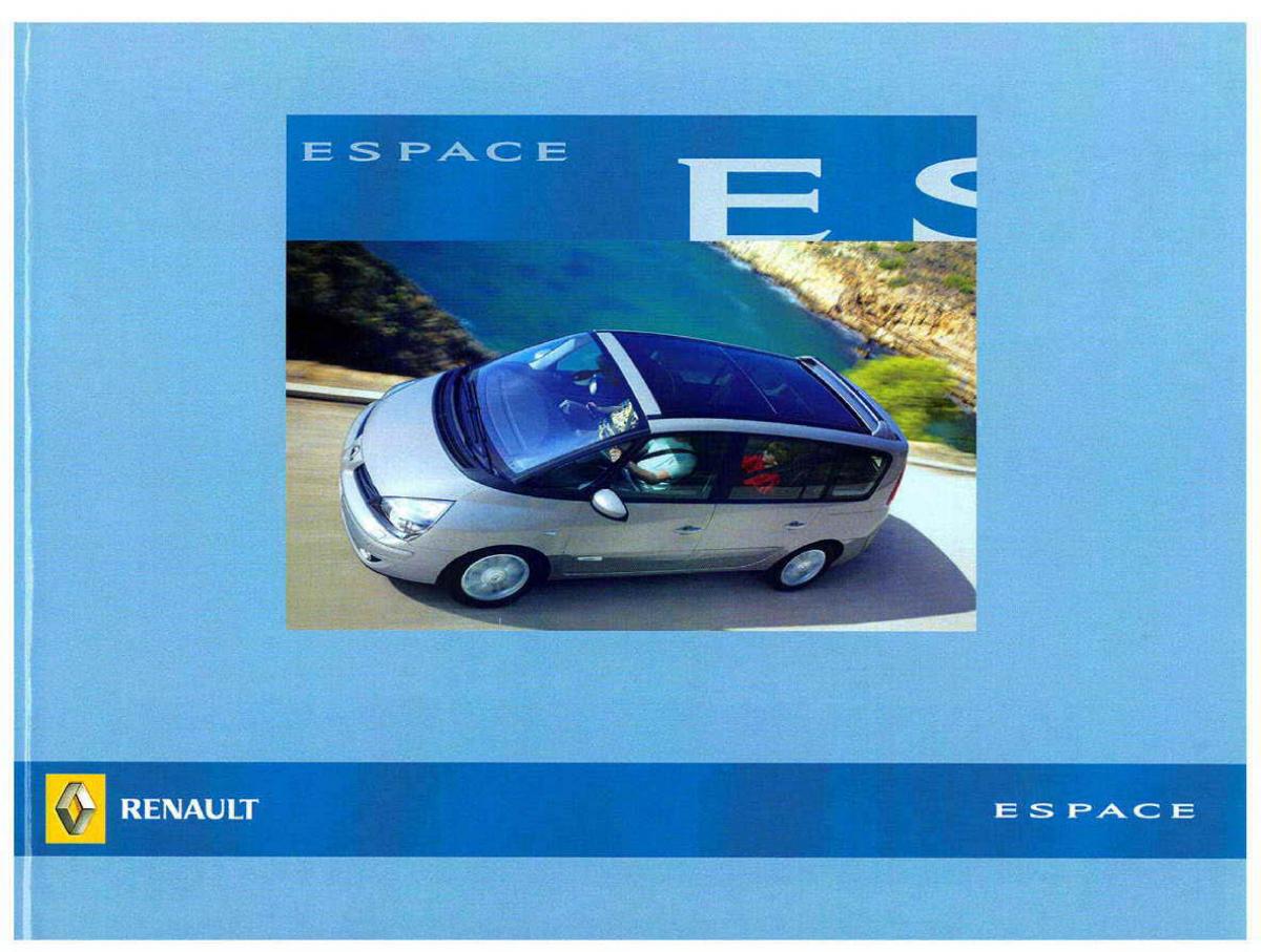instrukcja obsługi Renault Espace Reanult Espace IV 4 instrukcja obslugi / page 1