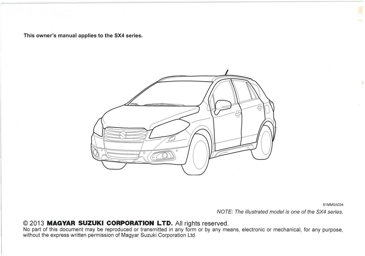 instrukcja obsługi Suzuki SX4 S Cross Suzuki SX4 S Cross owners manual / page 2