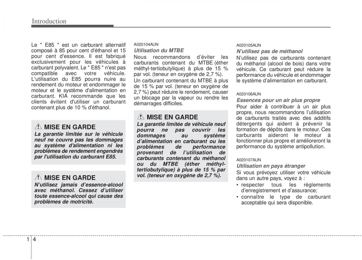 KIA Sportage III 3 manuel du proprietaire / page 7