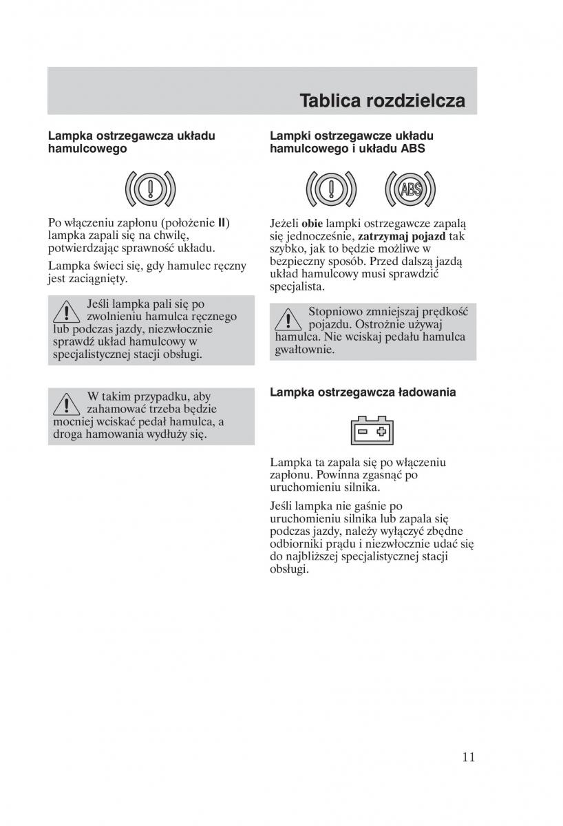 manual Ford Galaxy Ford Galaxy II 2 instrukcja / page 13