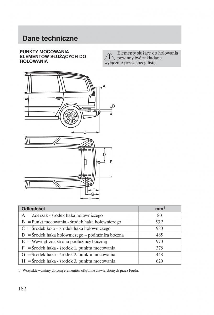 manual Ford Galaxy Ford Galaxy II 2 instrukcja / page 184