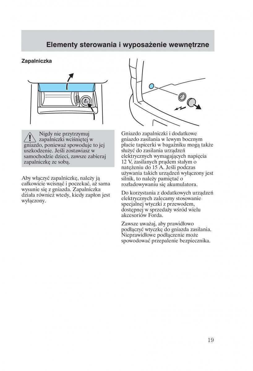 manual Ford Galaxy Ford Galaxy II 2 instrukcja / page 21