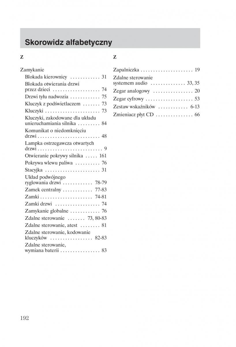 manual Ford Galaxy Ford Galaxy II 2 instrukcja / page 194
