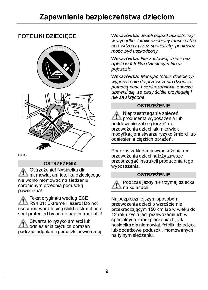Ford Ka I 1 instrukcja obslugi / page 11